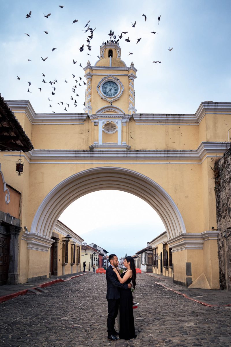 Pareja en Antigua Guatemala