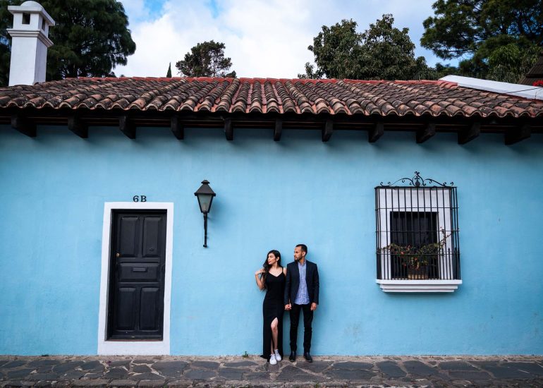 Pareja en Antigua Guatemala