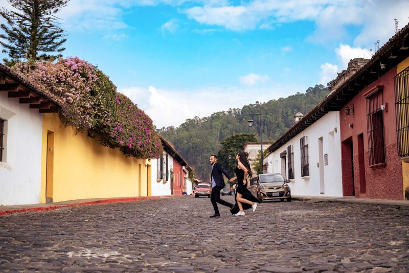 Pareja en Antigua Guatemala